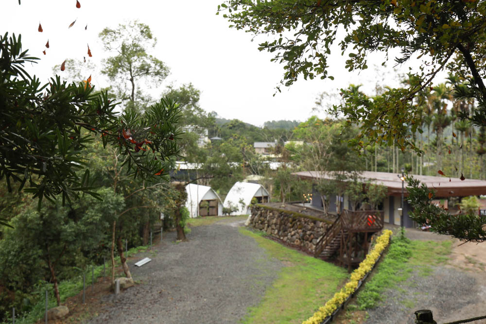 南投懶人豪華露營｜入樹二村嬉皮國度。一泊二食、寵物友善帳篷、異國風情主廚料理、洞穴帳、雙樓帳