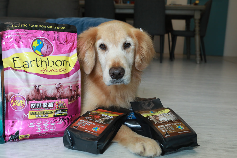 WDJ 寵物飼料推薦｜Earthborn原野優越犬糧。無穀低敏狗飼料開箱、低敏配方寵物飼料、高適口性寵物無穀飼料、挑嘴狗推薦、王品寵物評價