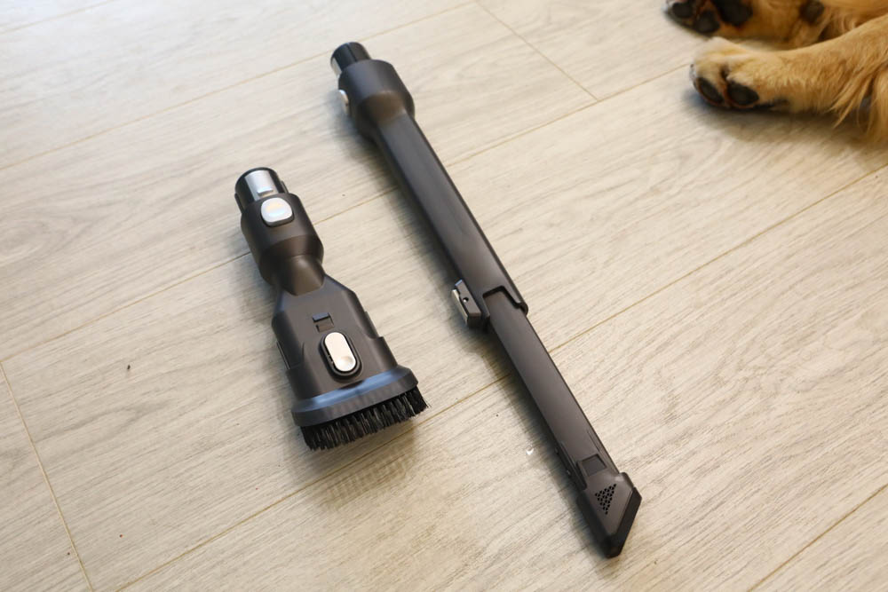 HERAN禾聯智慧感應雙HEPA無線吸塵器 HVC-35EP010｜塵蟎吸頭、超強吸水配件，毛小孩尿尿一吸就清潔乾淨、寵物家庭必備神器！