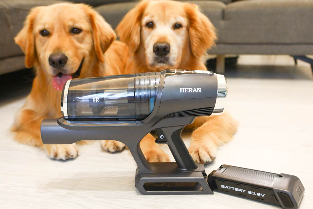 HERAN禾聯智慧感應雙HEPA無線吸塵器 HVC-35EP010｜塵蟎吸頭、超強吸水配件，毛小孩尿尿一吸就清潔乾淨、寵物家庭必備神器！