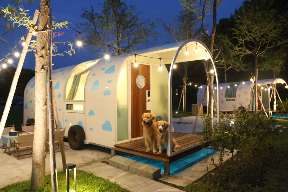 宜蘭三星｜曼漫落羽松奶凍車莊園、獨家奶凍露營車、寵物友善、露營奶凍屋、五星級豪華露營車
