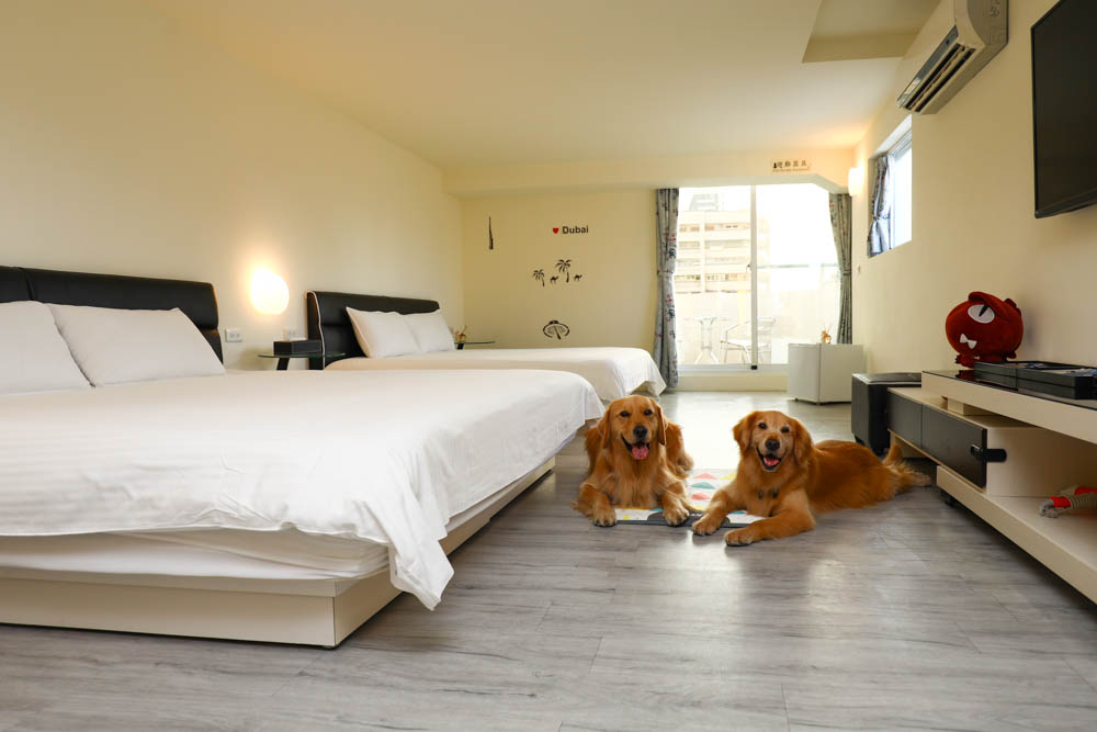 高雄住宿｜小歐精緻旅店。六合夜市旁、附設電梯，還有電鍋、微波爐、高雄寵物友善飯店民宿