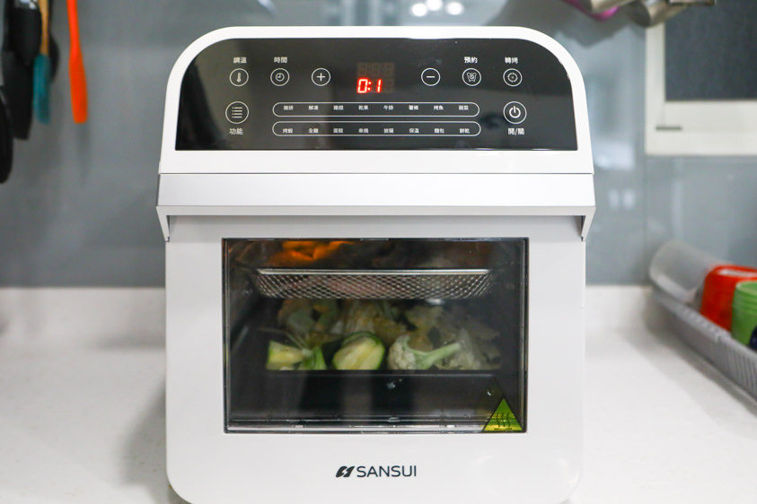 SANSUI山水氣炸烤箱SAF-553W。12L旋風溫控智能大容量。結合氣炸鍋、烤箱、果乾機的多功能料理神器! - 第22張圖 SANSUI山水氣炸烤箱SAF-553W。12L旋風溫控智能大容量。結合氣炸鍋、烤箱、果乾機的多功能料理神器!