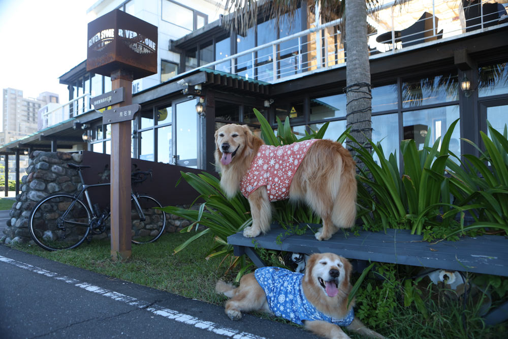 宜蘭頭城美食｜川岩 River Stone Coffee。龜山島海景第一排絕美咖啡廳、寵物友善餐廳、烏石港海岸步道上