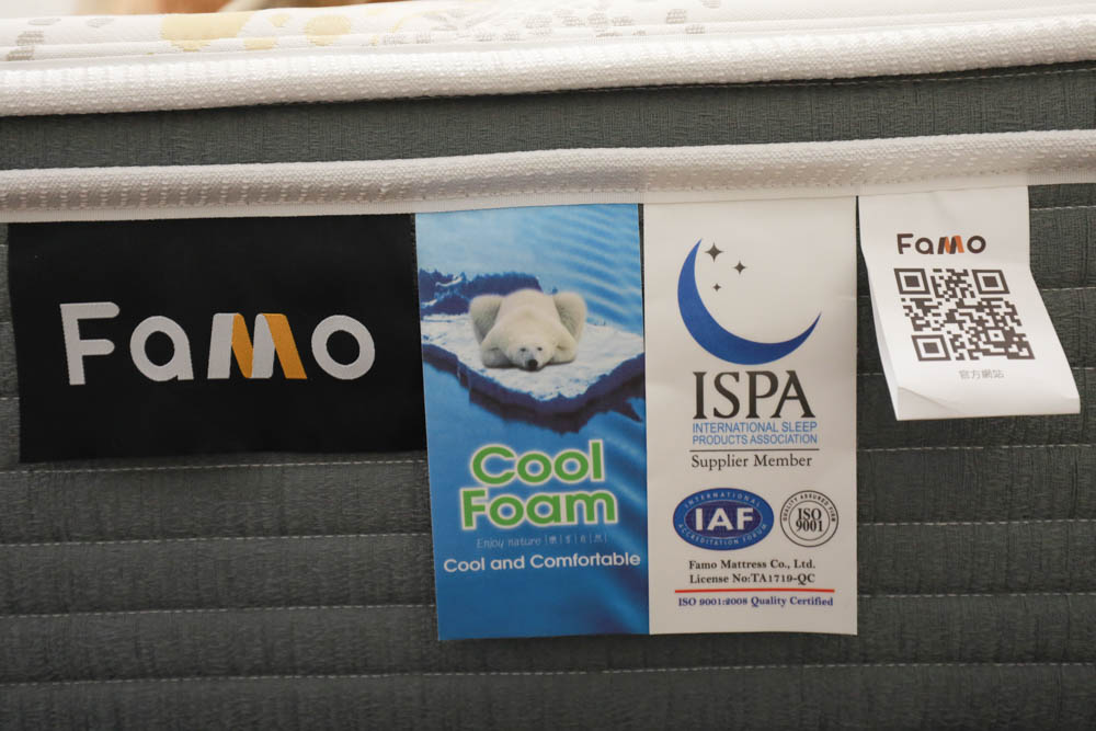 FAMO法摩恆溫涼感乳膠護框加厚獨立筒床墊。專門為台灣人設計、太空科技自動調溫表布、舒適乾爽一夜好眠! - 第5張圖 FAMO法摩恆溫涼感乳膠護框加厚獨立筒床墊。專門為台灣人設計、太空科技自動調溫表布、舒適乾爽一夜好眠!