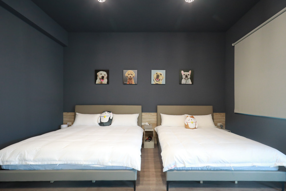 花蓮寵物友善民宿｜花蓮快樂狗寵物民宿。千坪大草原、毛小孩專屬游泳池、每間房間都有毛小孩專屬空間、狗狗床鋪