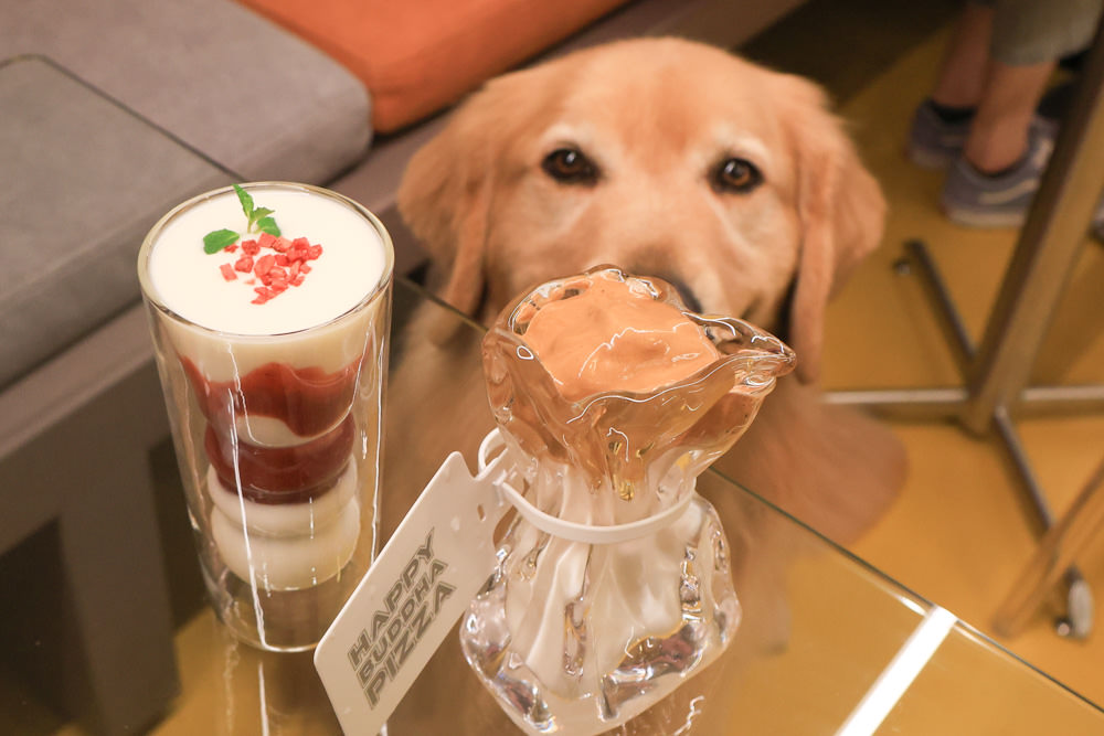 台北中山區美食｜批薩謎勒 Happy Buddha Pizza。寵物友善餐廳、窯烤披薩、還有狗狗餐點寵物炸雞披薩！！