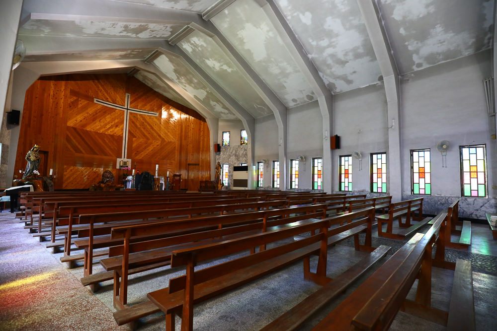 花蓮新城景點｜新城天主堂。日本神社改建的神秘百年教堂、綠意盎然的諾亞方舟