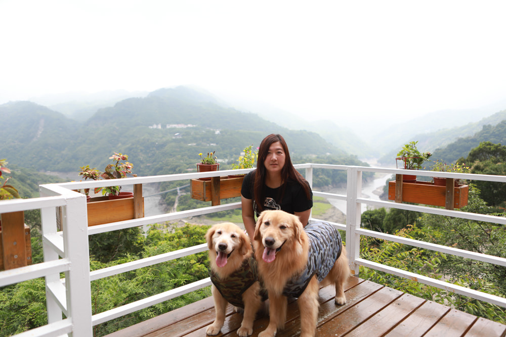桃園復興景觀餐廳｜森鄰水岸景觀咖啡館。寵物友善餐廳、180度飽覽角板山、新溪口吊橋山嵐美景