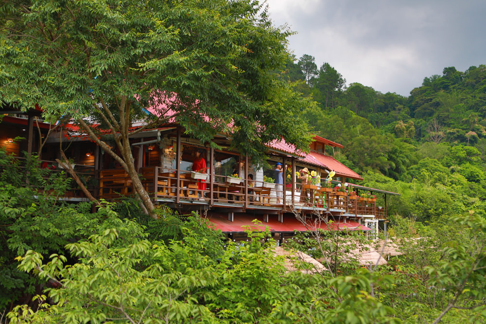 桃園復興景觀餐廳｜森鄰水岸景觀咖啡館。寵物友善餐廳、180度飽覽角板山、新溪口吊橋山嵐美景