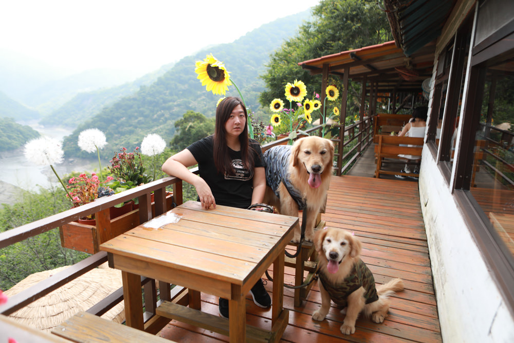 桃園復興景觀餐廳｜森鄰水岸景觀咖啡館。寵物友善餐廳、180度飽覽角板山、新溪口吊橋山嵐美景