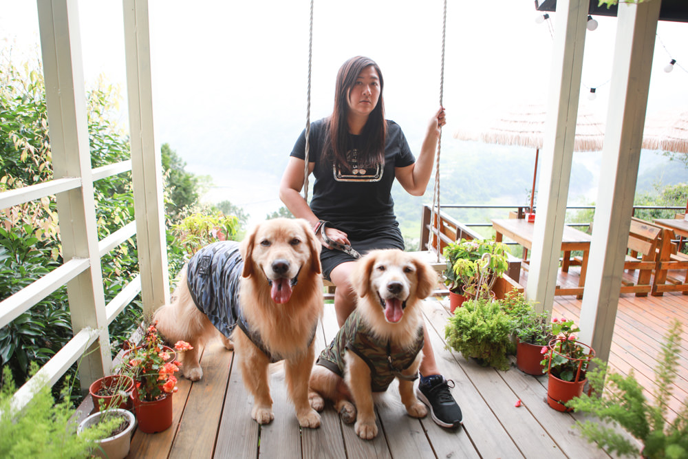 桃園復興景觀餐廳｜森鄰水岸景觀咖啡館。寵物友善餐廳、180度飽覽角板山、新溪口吊橋山嵐美景