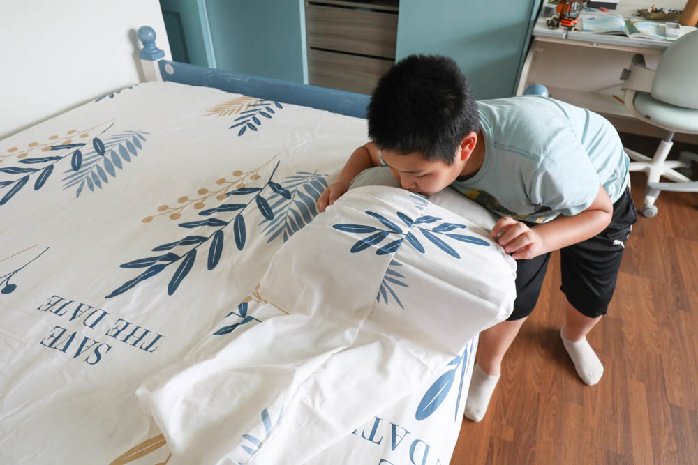 MIT iLook 100%精梳棉兩用被冬包組｜頂級純棉五件式冬夏床組、可拆式兩用墊被、天然吸濕排汗、寵物家庭床包寢具首選推薦！