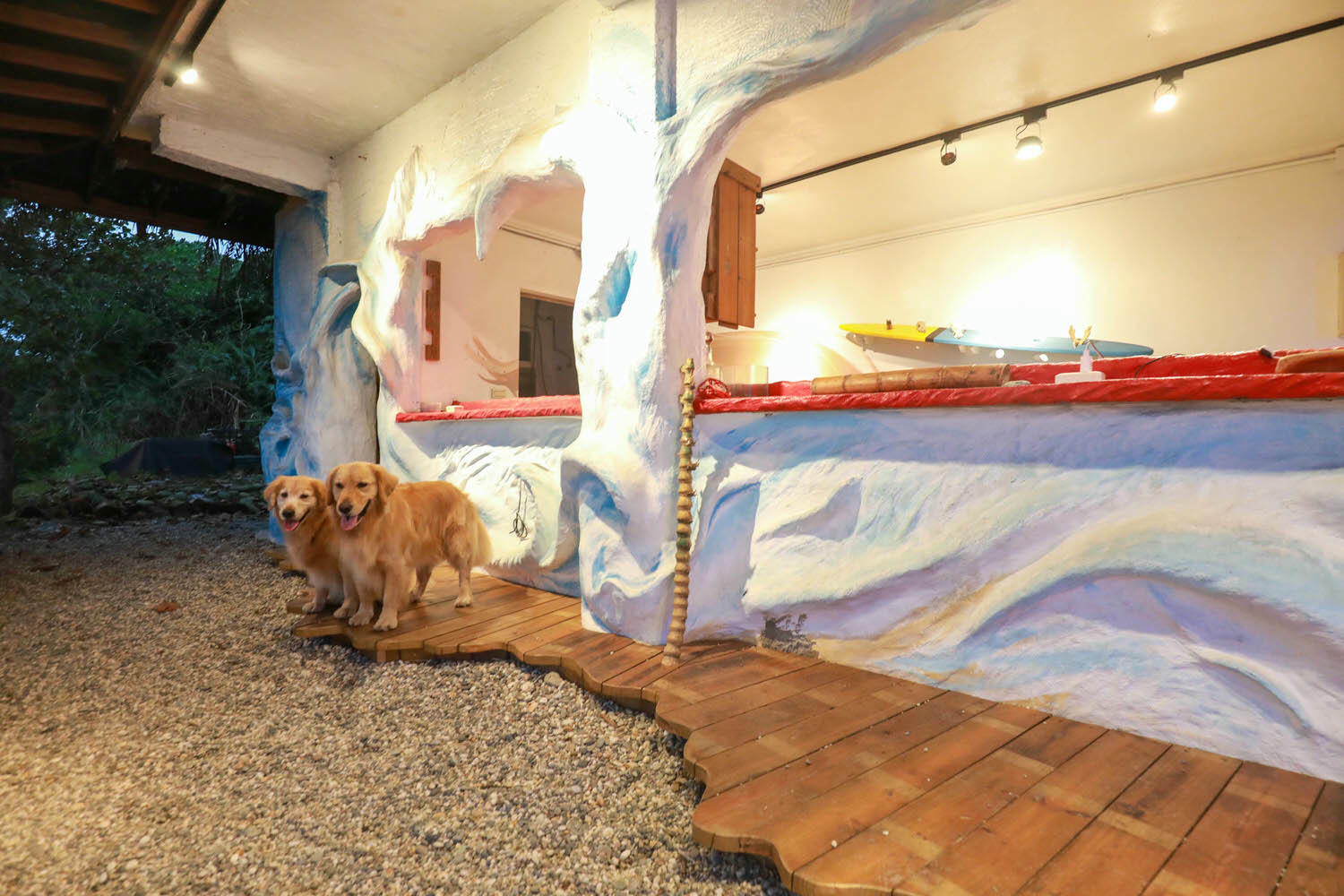 毛小海洋俱樂部｜花蓮鹽寮。花蓮寵物友善民宿、花蓮海景包棟民宿、露營風格美學、野營、星空電影院