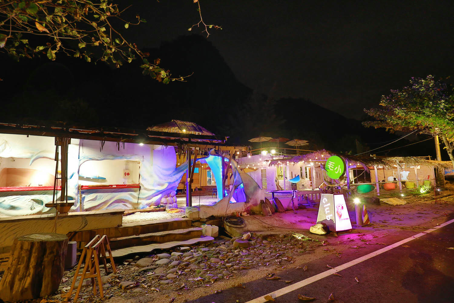 毛小海洋俱樂部｜花蓮鹽寮。花蓮寵物友善民宿、花蓮海景包棟民宿、露營風格美學、野營、星空電影院