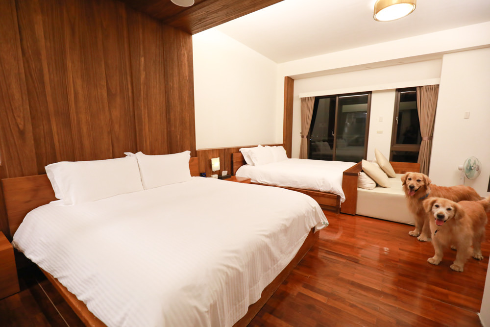 宜蘭礁溪。靜界溫泉會館。寵物友善民宿、日系風格獨棟Villa，可包棟，每間房間都有溫泉池可泡湯