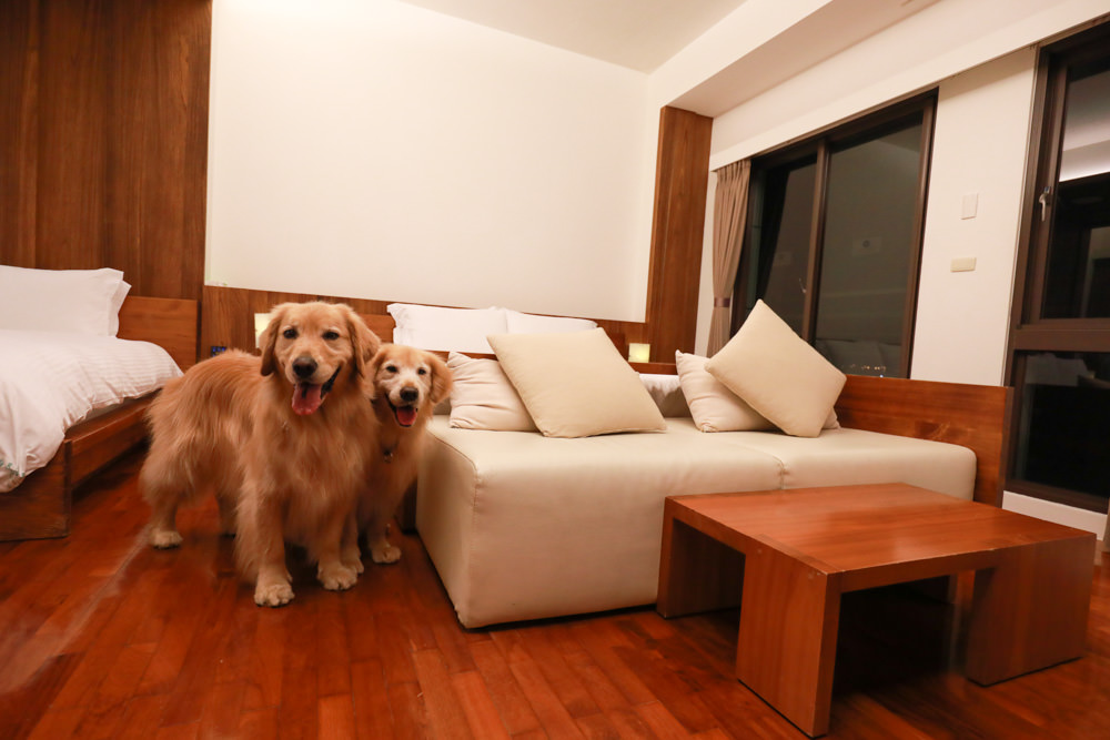 宜蘭礁溪。靜界溫泉會館。寵物友善民宿、日系風格獨棟Villa，可包棟，每間房間都有溫泉池可泡湯