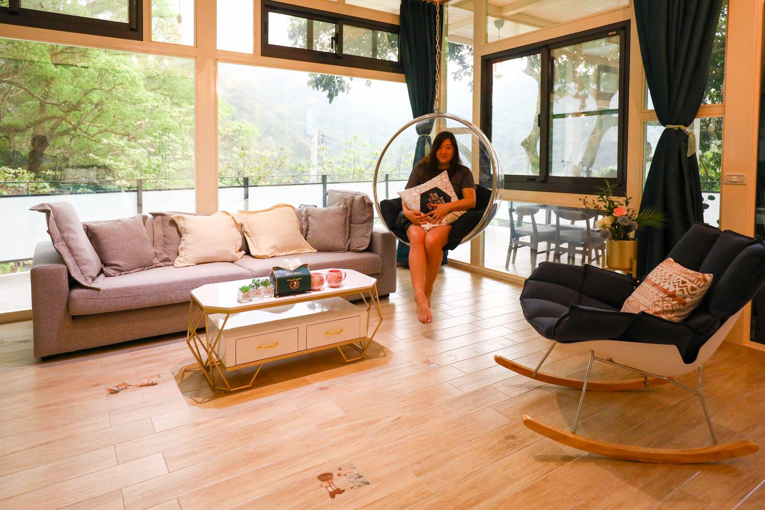 苗栗公館｜福村養生農場。高級精品民宿、森林中的絕美夢幻玻璃屋、一泊三食、寵物友善民宿