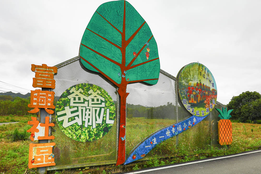 花蓮瑞穗景點｜富興社區森林小火車。搭乘鳳梨小火車認識鳳梨公園、全台最大鳳梨田、寵物友善景點