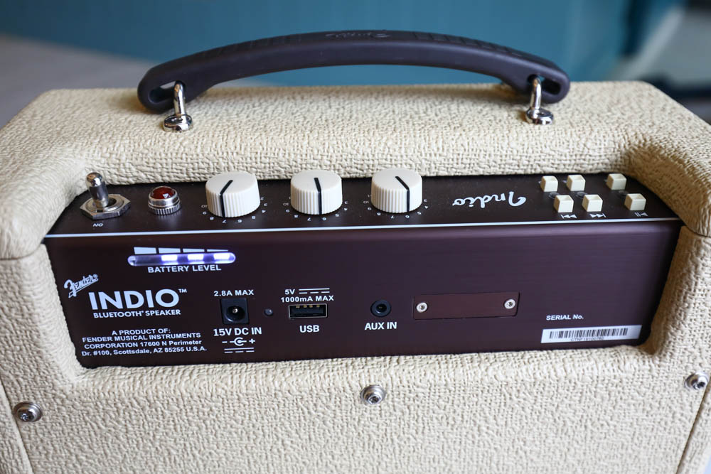 Fender Indio 無線藍牙喇叭 |美式搖滾復刻藍牙音響、實用性兼具經典復古時尚外型、攜帶方便、 - 第10張圖 Fender Indio 無線藍牙喇叭 |美式搖滾復刻藍牙音響、實用性兼具經典復古時尚外型、攜帶方便、