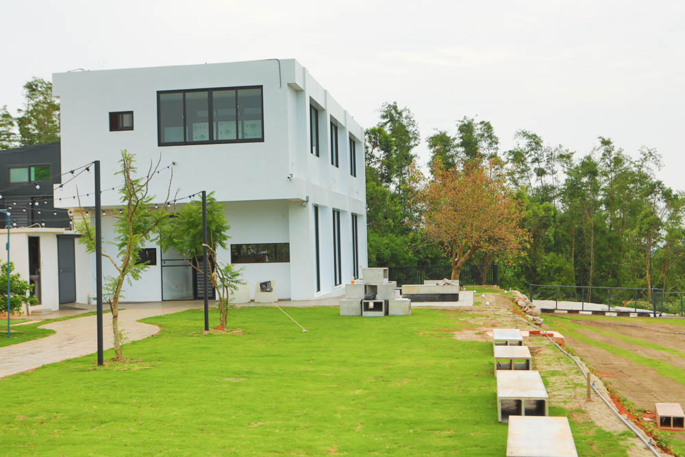 台中沙鹿美食｜鹿雅森林景觀餐廳。寵物友善餐廳、無敵百萬夜景、獨立包廂、大草皮