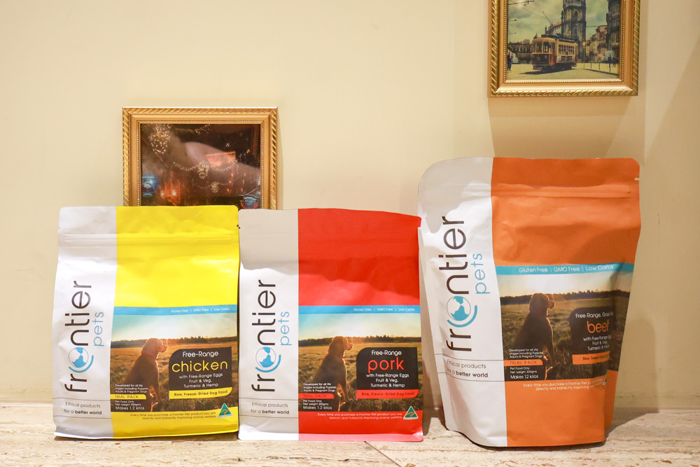 Frontier悅緻原凍低敏原肉狗凍乾｜澳洲評價最高的寵物生食凍乾、100％放養鮮肉蛋白質、澳洲製造乾燥生食