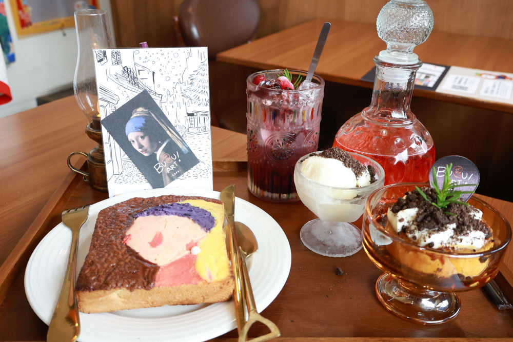 南投草屯美食|BUBU ART CAFE橘子布藝術咖啡。寵物友善餐廳、世界名畫油畫吐司、寵物友善咖啡廳 - 第14張圖 南投草屯美食|BUBU ART CAFE橘子布藝術咖啡。寵物友善餐廳、世界名畫油畫吐司、寵物友善咖啡廳