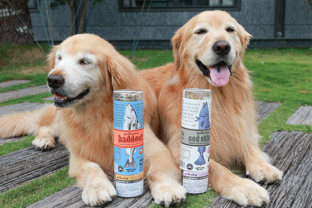 Polkadog搖擺船長美國手工寵物零食｜嚴選美國波士頓漁人碼頭、農場在地食材、手工製作、哈達克鱈魚皮、手工捲鱈魚皮、香蕉花生蛋糕趣