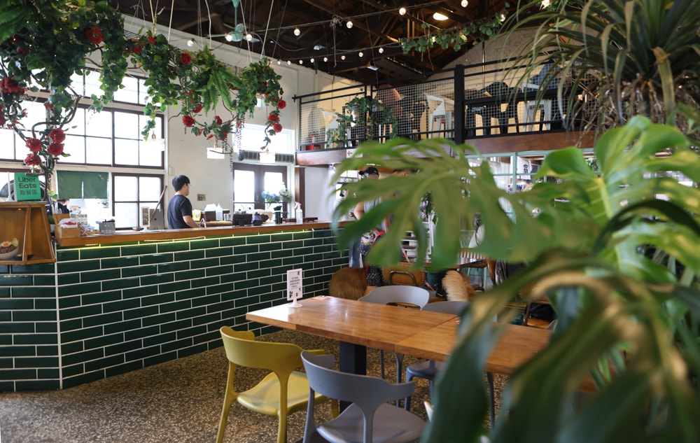 嘉義美食｜廢溫室Greenhouse Café。寵物友善餐廳、充滿綠意植栽的百年老宅餐廳、森林系咖啡廳