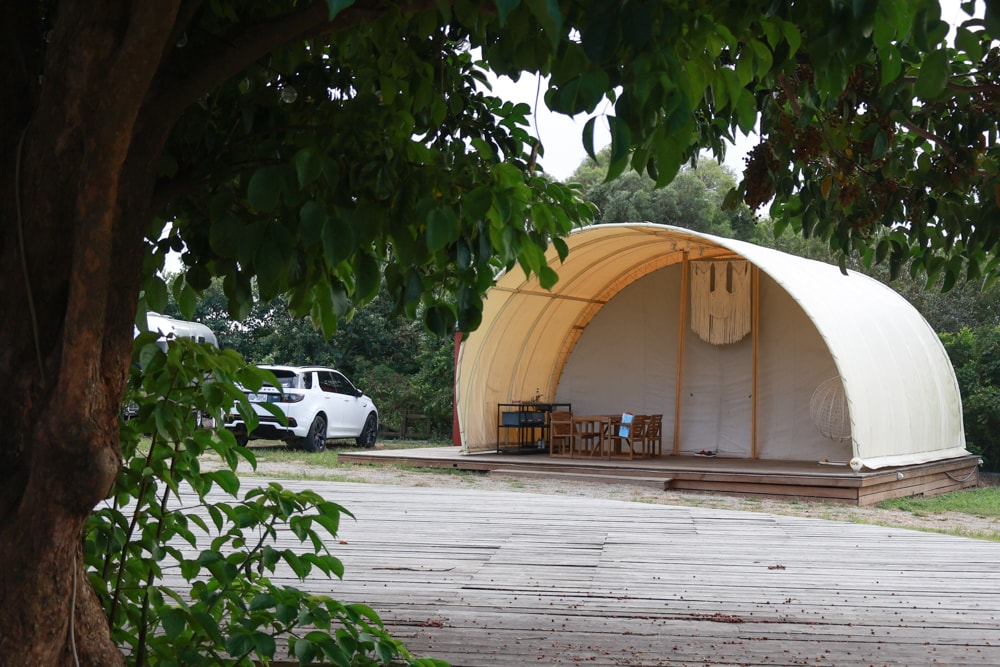 森渼原ALIVE Glamping Base｜台中豪華露營、寵物友善奢華露營、露營車、懶人露營、免裝備免搭帳、一泊三食