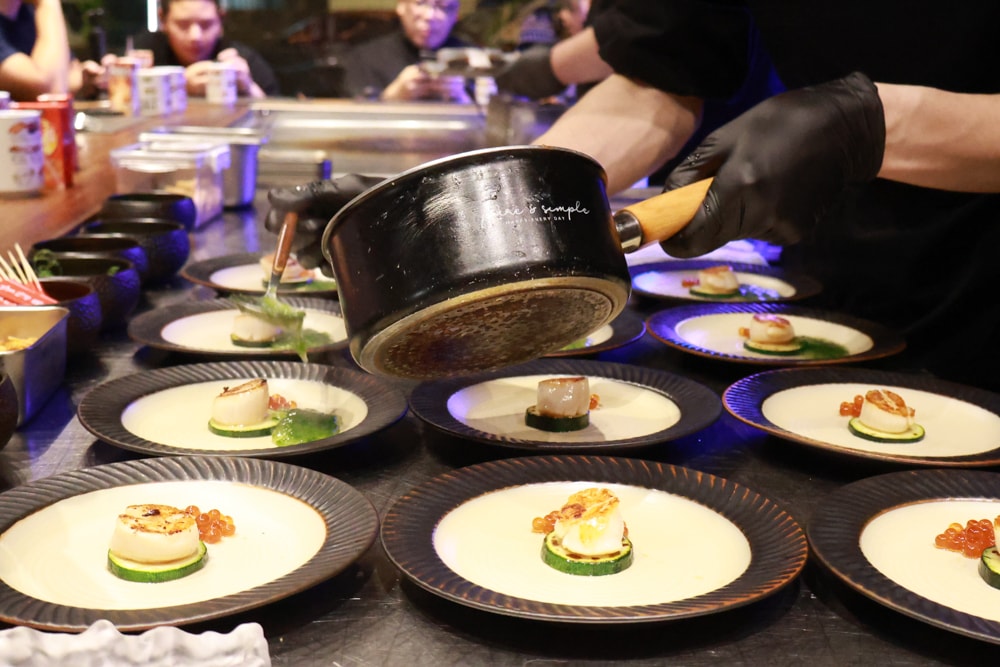 織田信長無菜單手作料理｜桃園中壢美食、無菜單浮誇鐵板燒、十三道海陸饗宴（包場可攜帶寵物）