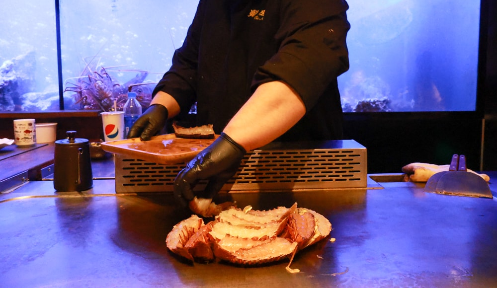 織田信長無菜單手作料理｜桃園中壢美食、無菜單浮誇鐵板燒、十三道海陸饗宴（包場可攜帶寵物）