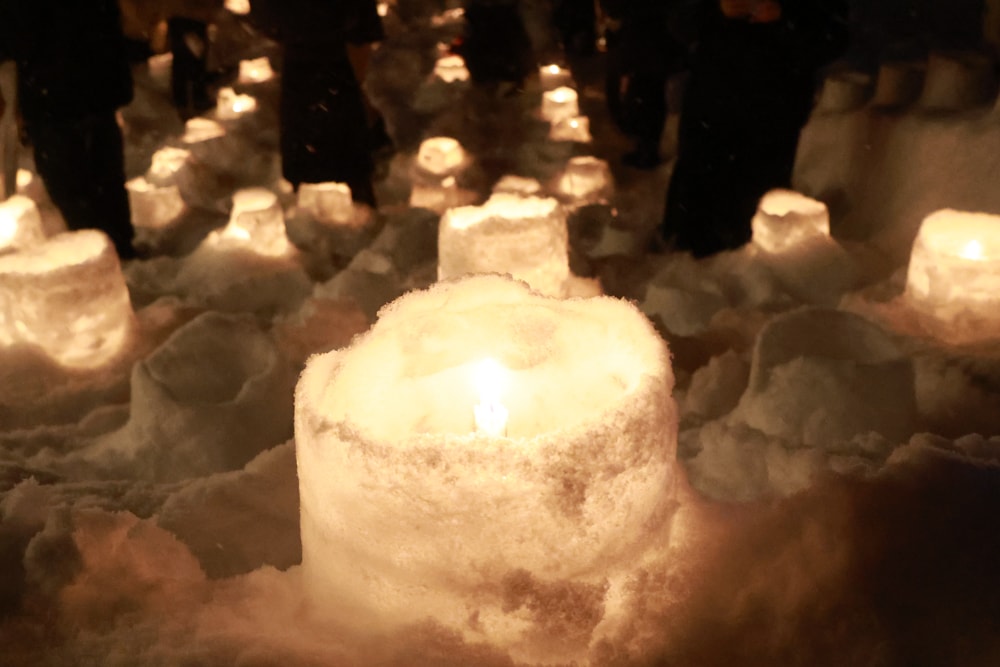 北海道札幌冬季秘境｜定山溪神社 × 雪燈路。夢幻雪蠟燭點燈祭，超浪漫の溫泉許願之旅！