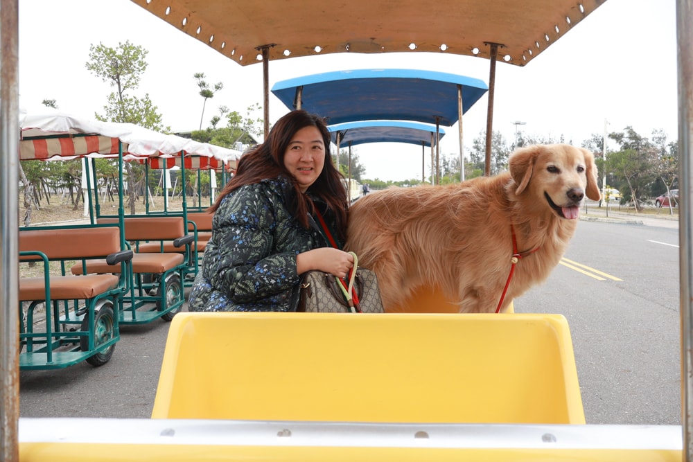 台南寵物友善景點｜北門洗滌鹽工場一日遊攻略。帶毛孩搭遊園車、奔跑草地、探索鹽鄉文化！