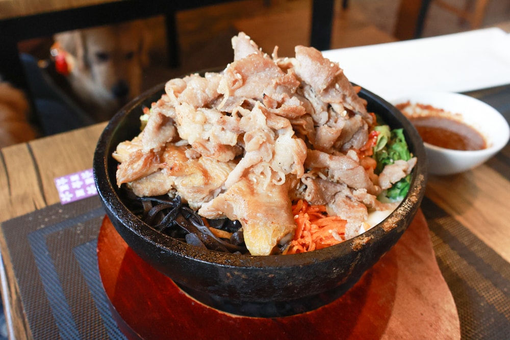 嘉義阿里山美食｜藏在巷子裡的超狂火鍋店 阿宏的家。菜盤爆量x鍋底好喝x寵物友善必訪！預約制