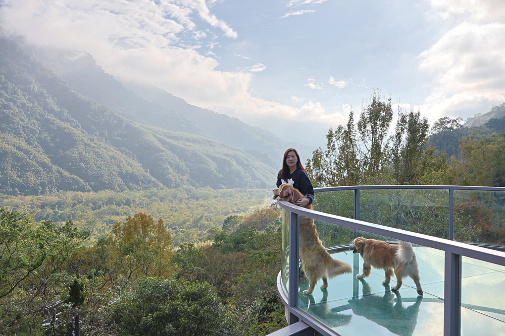 新竹尖石景點｜日見森嵐。山景第一排玻璃屋咖啡廳、寵物友善餐廳，可帶狗狗一起吃鍋放空、欣賞絕美山嵐美景！