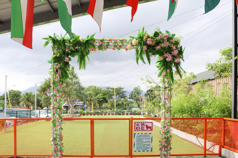 花蓮美食｜花蓮woof汪寵物餐廳、汪woof cafe。花蓮寵物餐廳、十隻超萌巨貴陪伴拍照玩耍、大草皮、花蓮室內景點、花蓮雨天景點